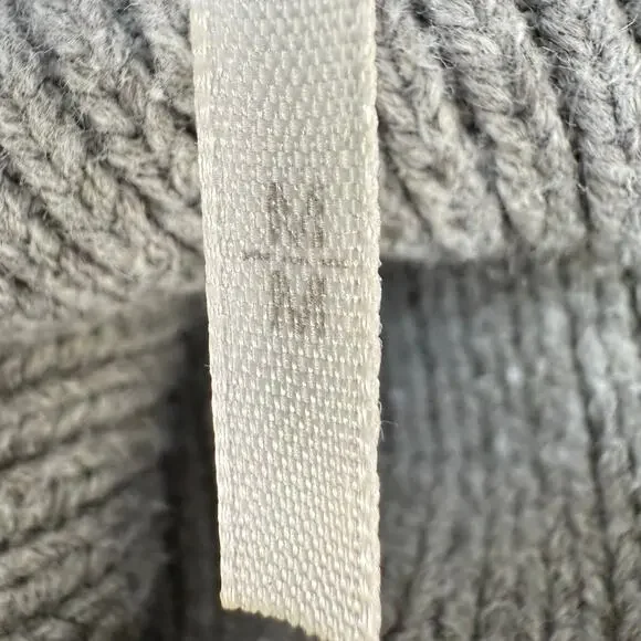 Free People Sweater Women's M Grey Easy Street Oversized Tunic Winter Cozy - Picture 6 of 10